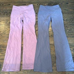 Athleta Girls bundle. 2 pairs flared leggings size medium 8-10